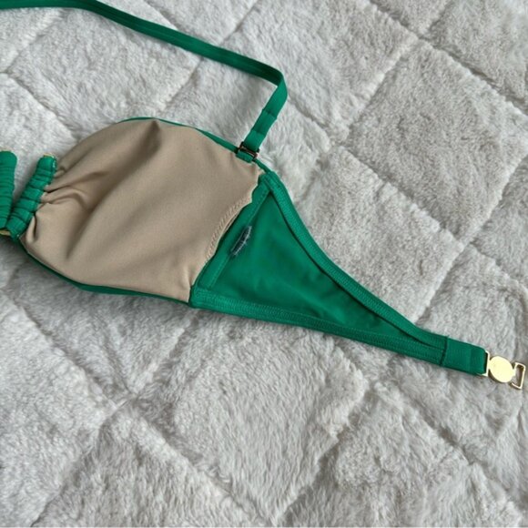 Victoria's Secret | Jewel Green Strapless Halter Bikini Top | Size Extra Small - Picture 8 of 10